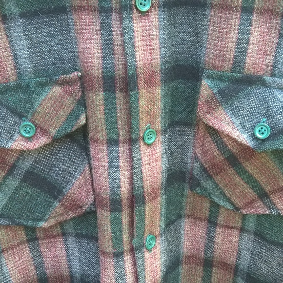 Vintage Hitman Wool Acrylic Blend Flannel - Picture 3 of 7